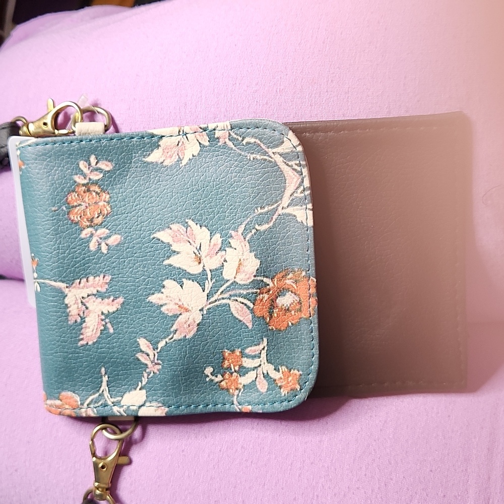 Crossbody mini bag floral and black